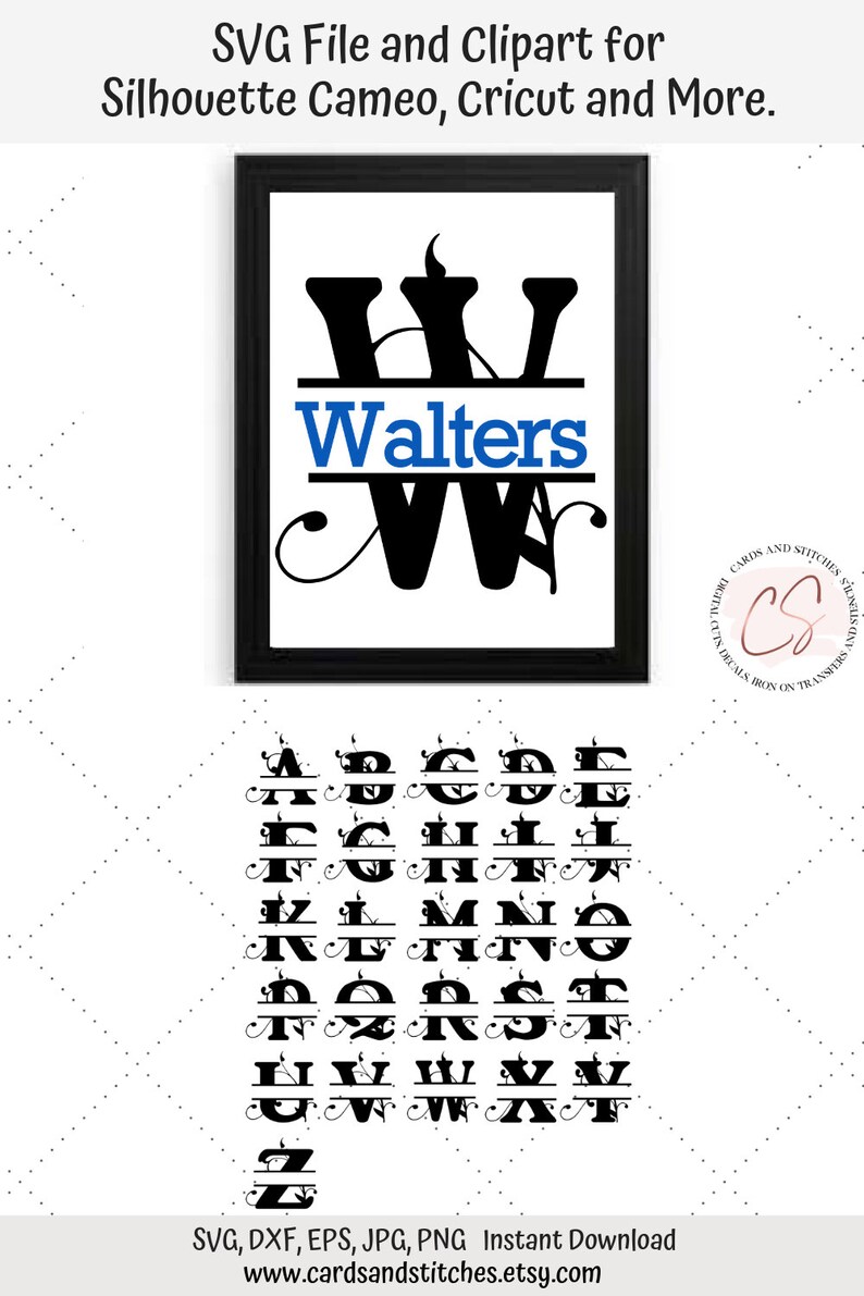 Leaf Circle Frames SVG Monogram Frames SVG Digital Cutting ...