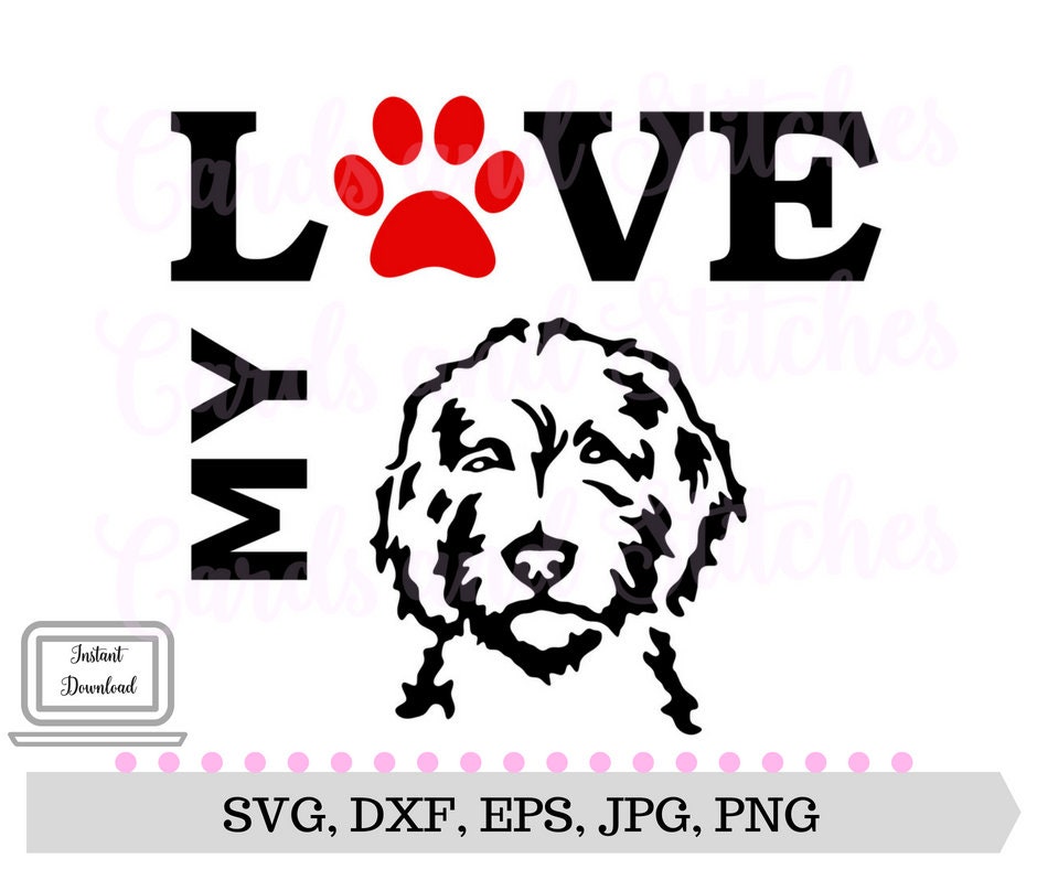 Goldendoodle SVG Love my Goldendoodle Goldendoodle Clipart | Etsy