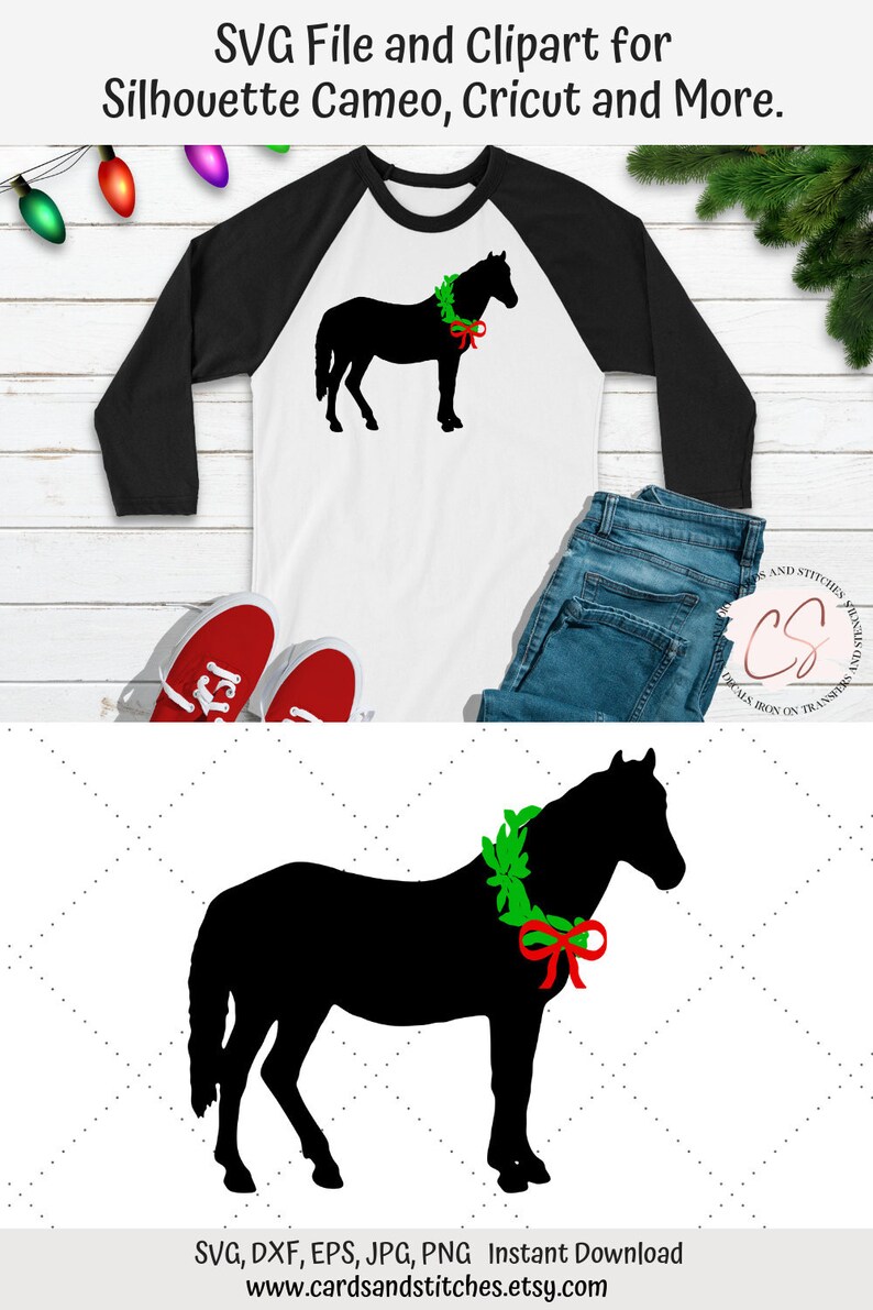 Download Horse SVG Christmas Horse Christmas SVG Digital Cutting | Etsy