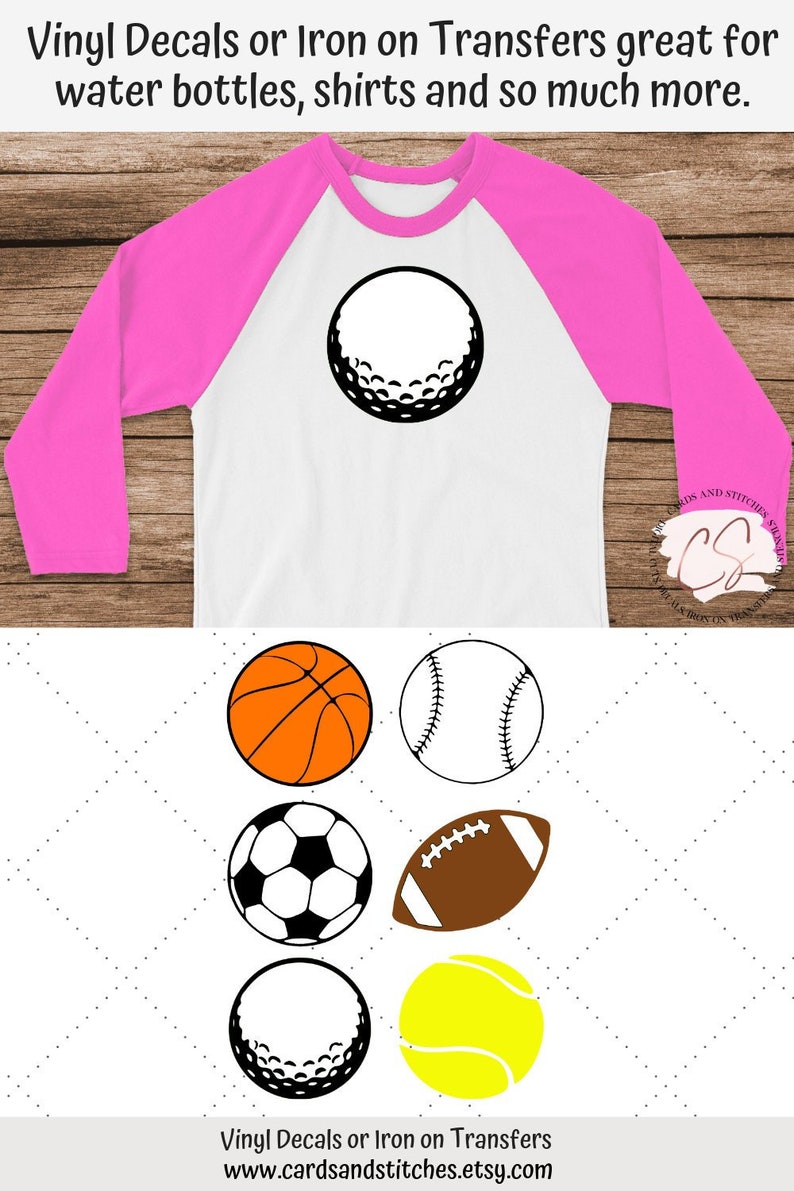 Sports Balls Decals Soccer Ball Decal Vinyl Decals Etsy