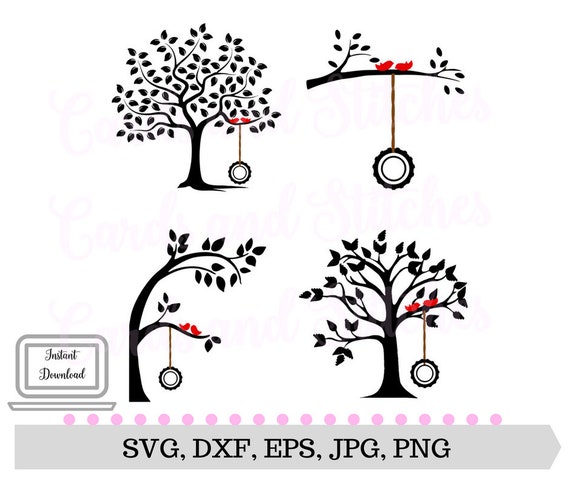 trees svg tire swing