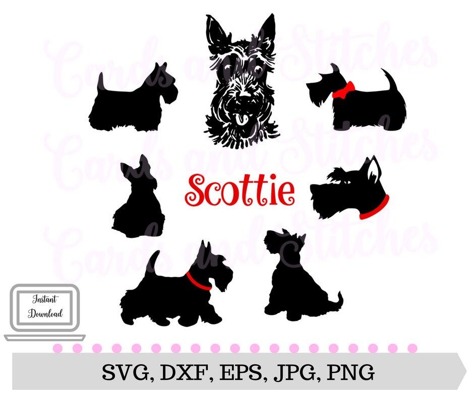 Scottie Dogs SVG Dog SVG Dog Breeds Printable Instant | Etsy