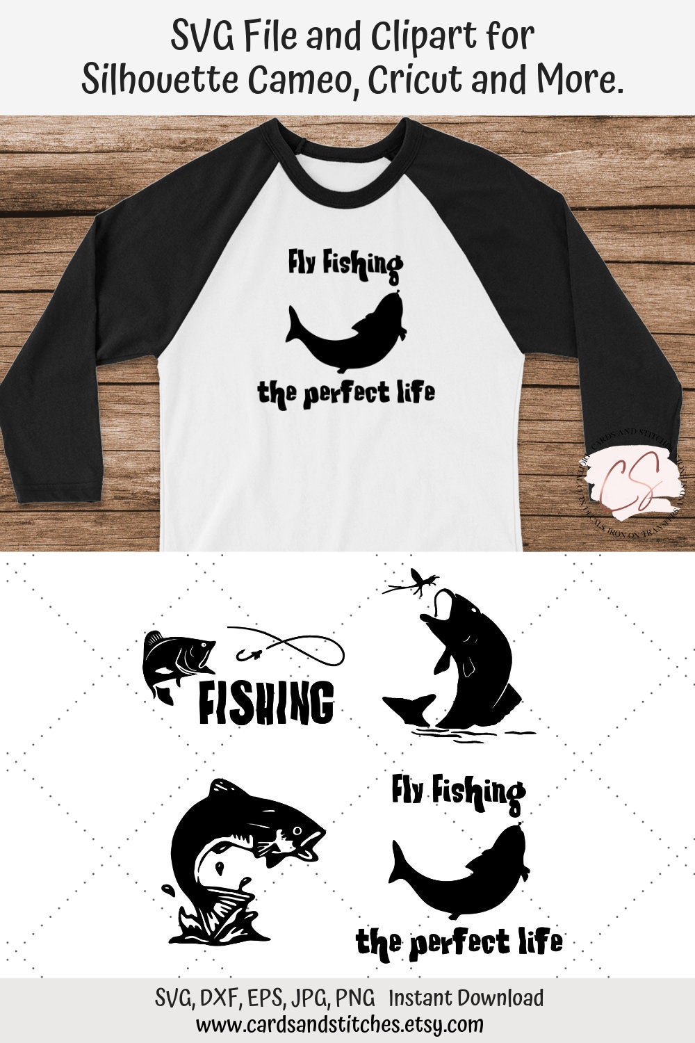 Fly Fishing Svg Fishing Svg Trout Svg Digital Cutting Etsy