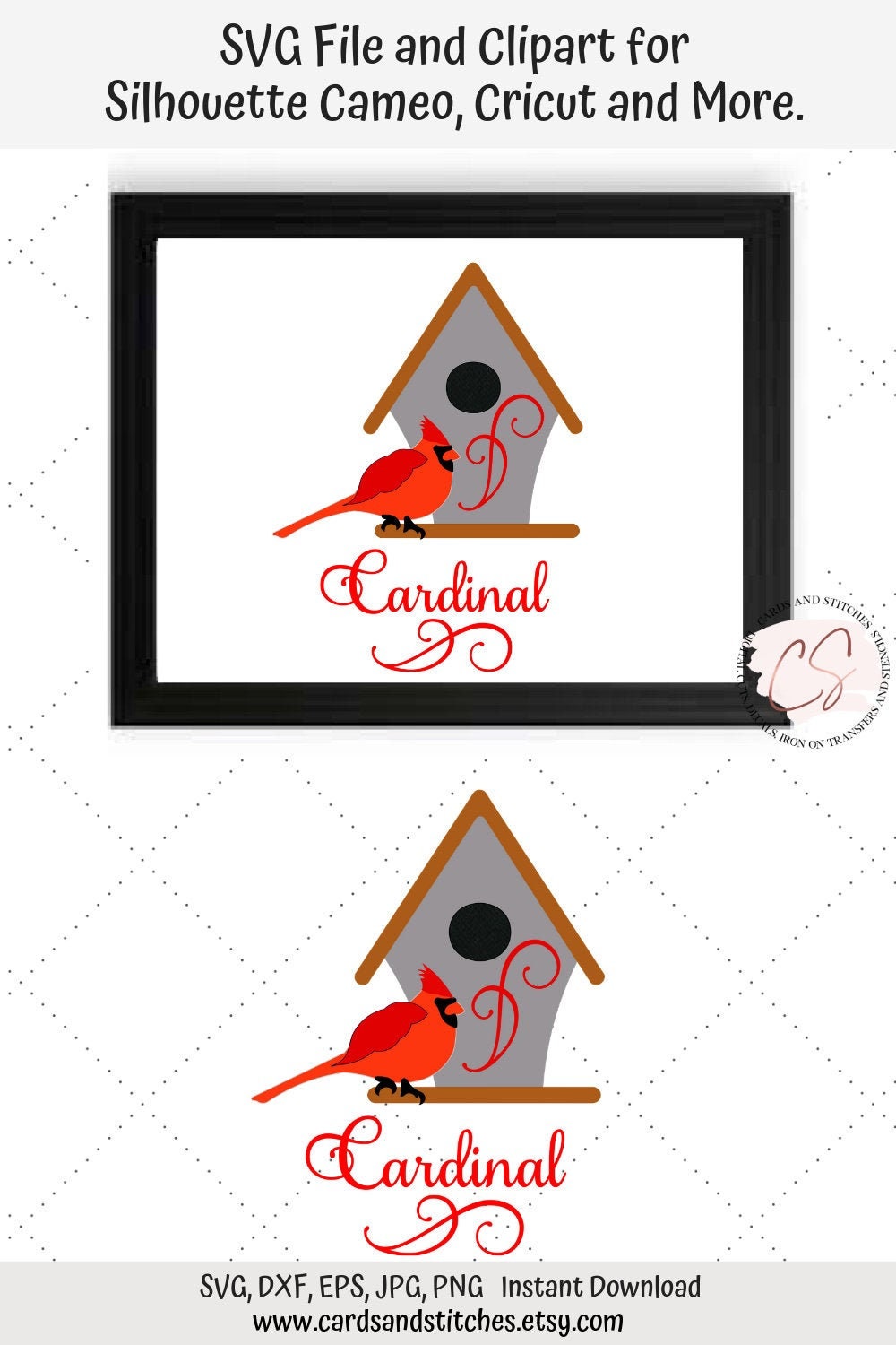Download Cardinal Birdhouse Svg Cardinal Svg Digital Cutting File Etsy