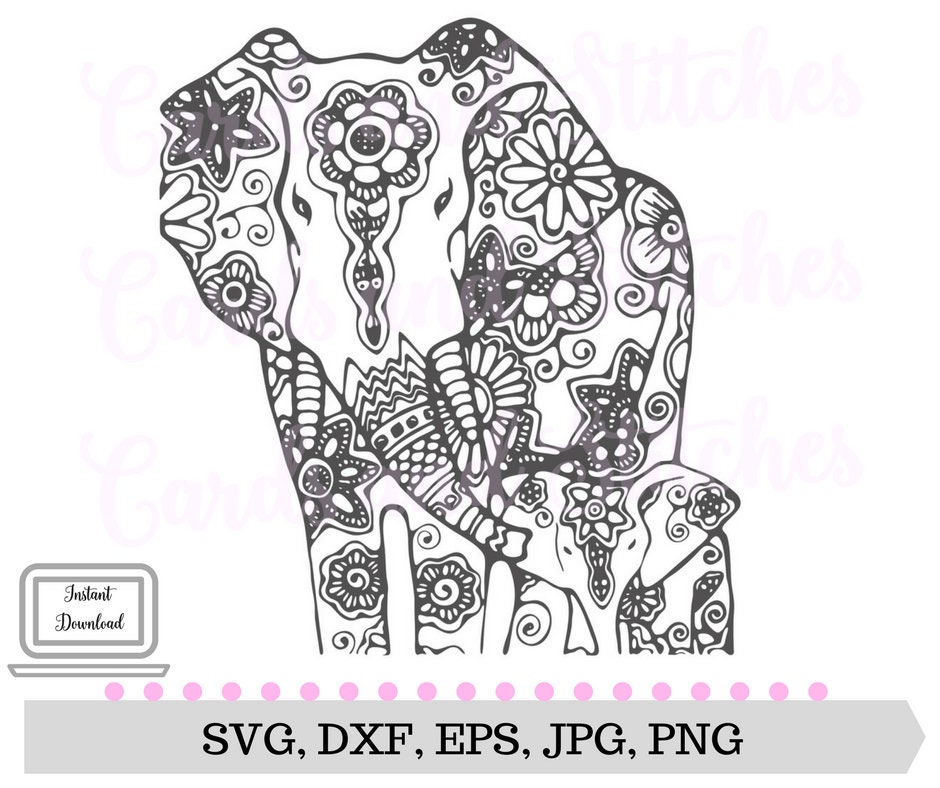 Download Elephant Mandala SVG Baby Elephant SVG Mandala SVG | Etsy