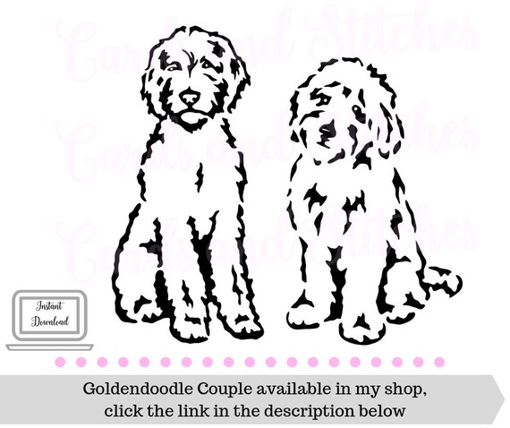 Goldendoodle Svg Dog Silhouettes Dogs Svg Digital Etsy
