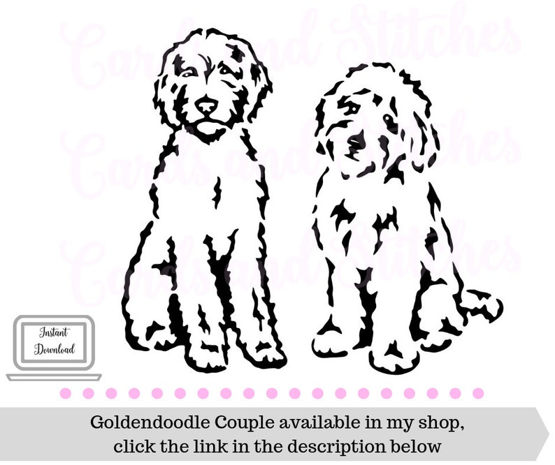 Download Goldendoodle SVG Dog Silhouettes Dogs SVG Digital | Etsy