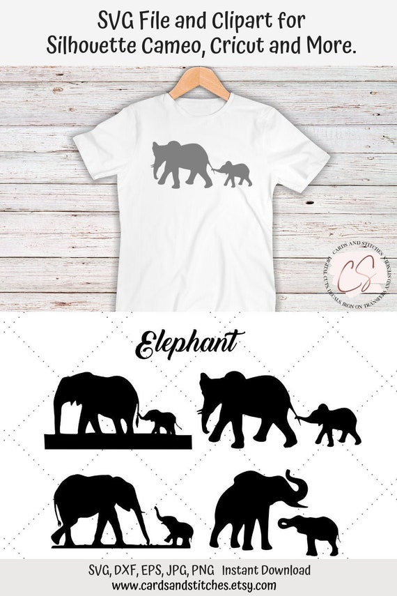 Download Free Elephant Svg Elephant Silhouette Svg Digital Cutting File Etsy SVG Cut Files
