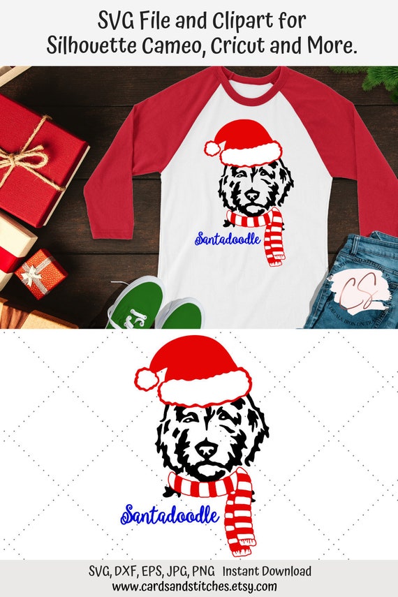 Download Santa Dog Svg Goldendoodle Svg Christmas Dog Svg Digital Etsy SVG, PNG, EPS, DXF File