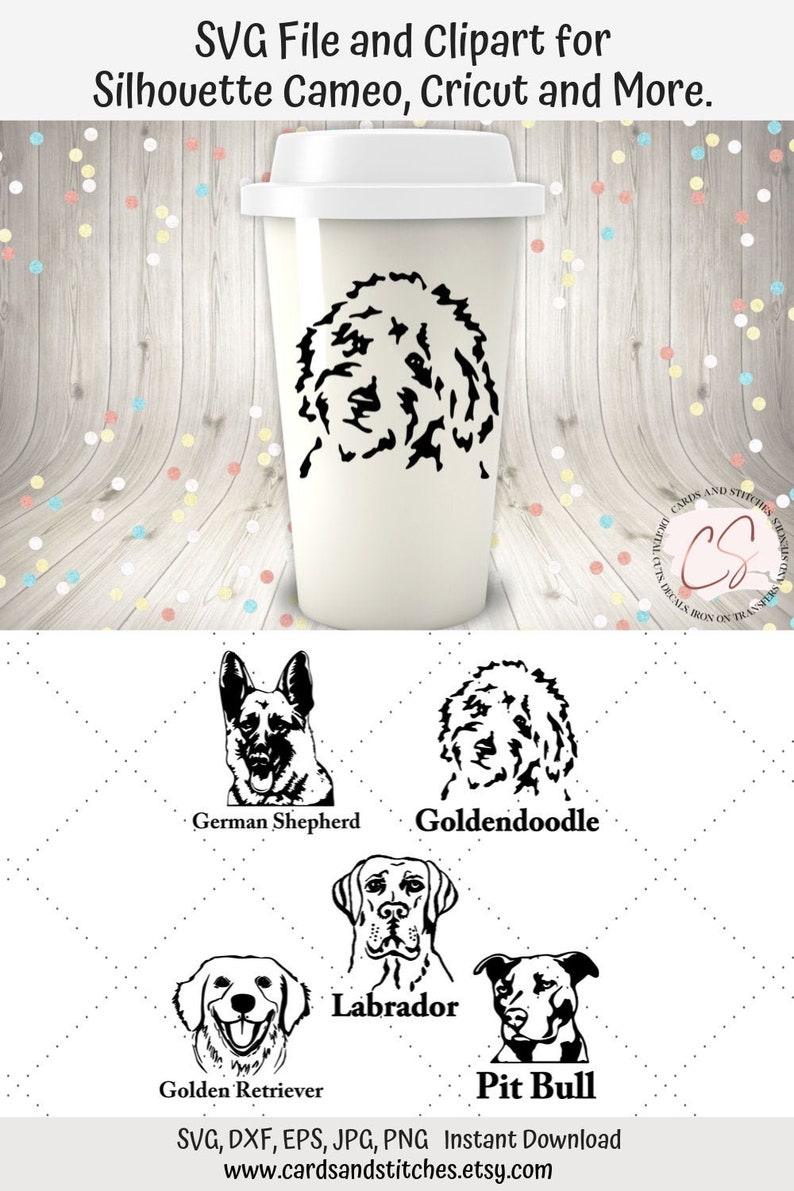 Download Dogs SVG Goldendoodle Labrador Dog Breeds SVG Digital | Etsy