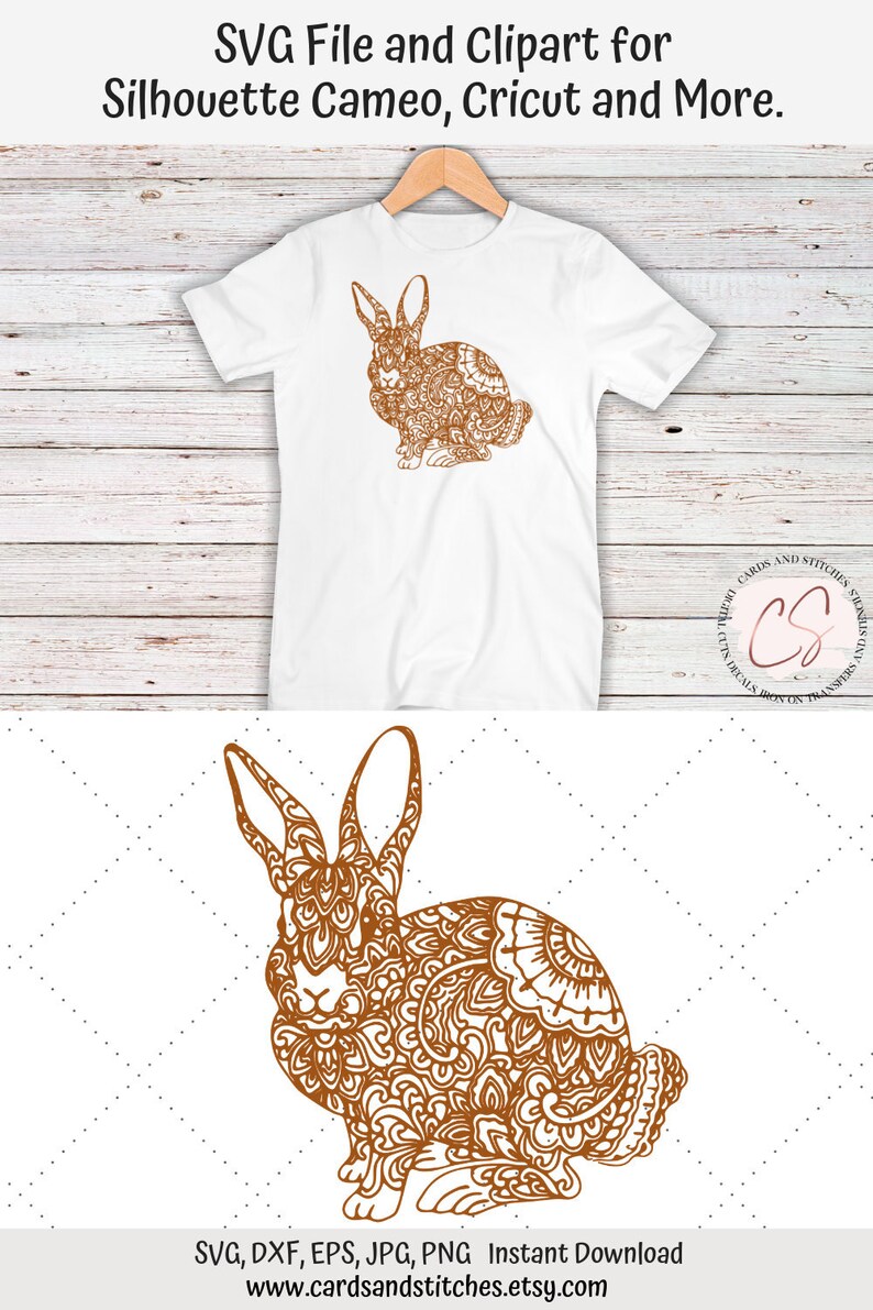 Download Bunny Mandala Bunny Clipart Bunny Mandala SVG Instant | Etsy