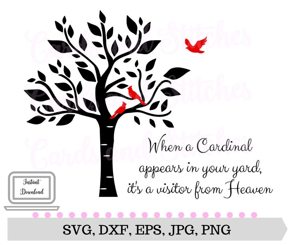 Download Tree SVG Cardinal SVG Cardinal from Heaven Digital | Etsy
