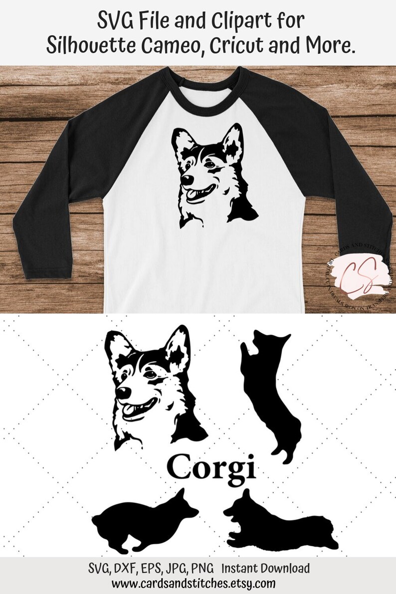 Download Corgi SVG Corgi Silhouette SVG Dog SVG Digital Cutting | Etsy