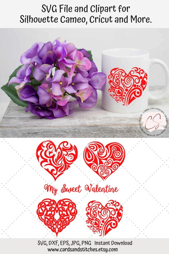 Download Valentine Svg Hearts Svg Fancy Hearts Svg Svg Dxf Jpg Etsy