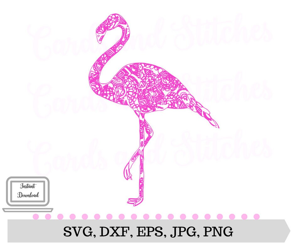 Download Flamingo Mandala SVG Mandala Printable Flamingo Clipart | Etsy