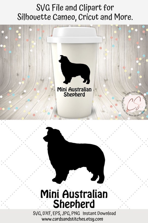 Download Mini Australian Shepherd Svg Dogs Silhouette Svg Digital Etsy