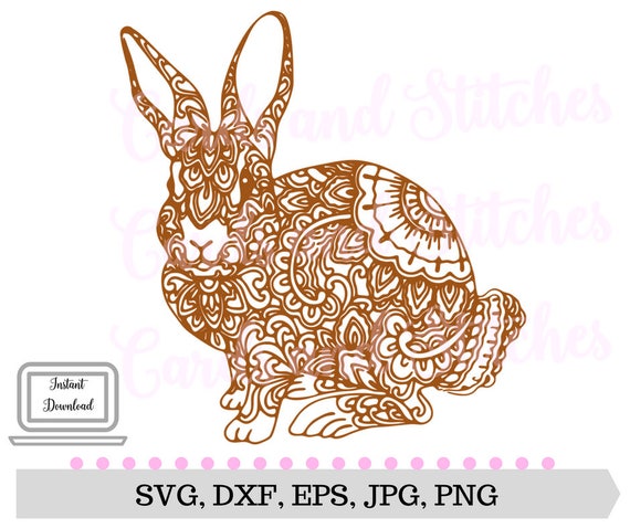 Download Bunny Mandala Bunny Clipart Bunny Mandala SVG Instant | Etsy