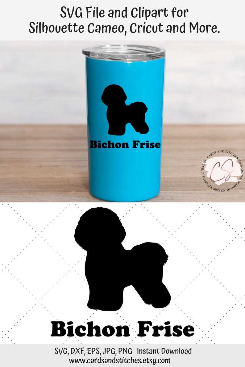 Bichon Frise SVG Dog Breeds Clipart Bichon Clipart Svg | Etsy