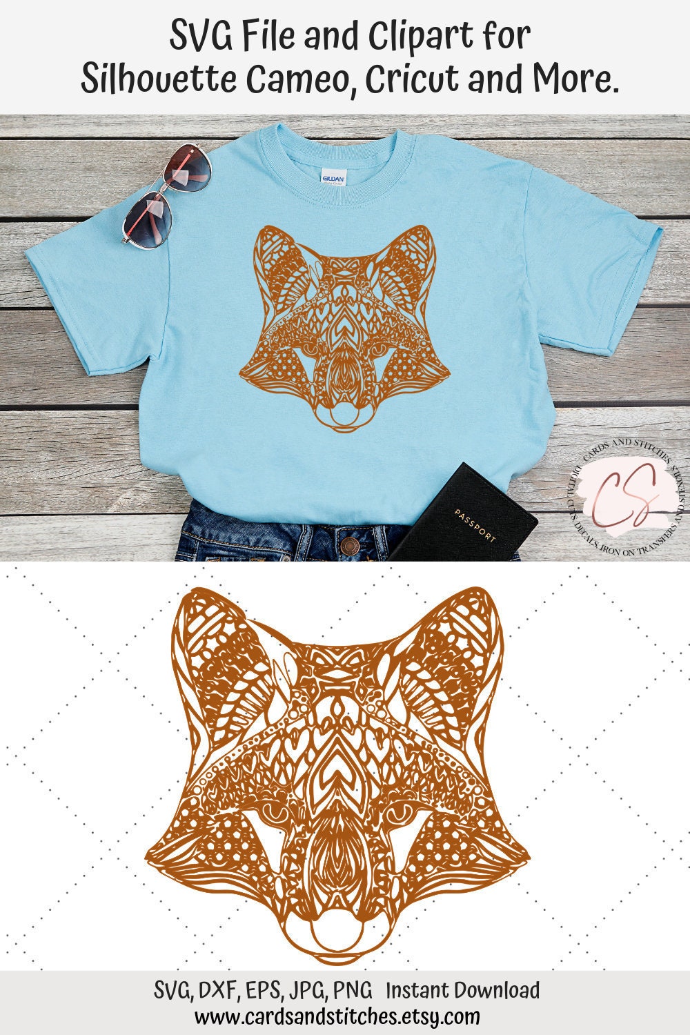 Download Fox Mandala Svg Free For Cricut - Layered SVG Cut File