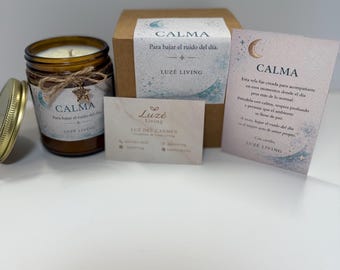 Calma Candle Relaxing Soy Candle Handmade Candle Stress Relief Candle Gift For Her Self Care Candle Home Decor
