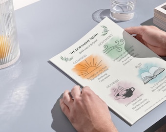 Dopaminemenu afdrukbaar | Zenuwstelselregulatie muurkunst | Therapiekantoordecoratie | Poster geestelijke gezondheid | ADHD en angstverlichting pdf