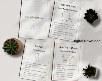 Somatic Healing Deck | Zenuwstelsel Regulatiekaarten Angstverlichting Trauma Herstelhulpmiddelen Polyvagale theorie Oefeningen Therapiehulpmiddelen pdf
