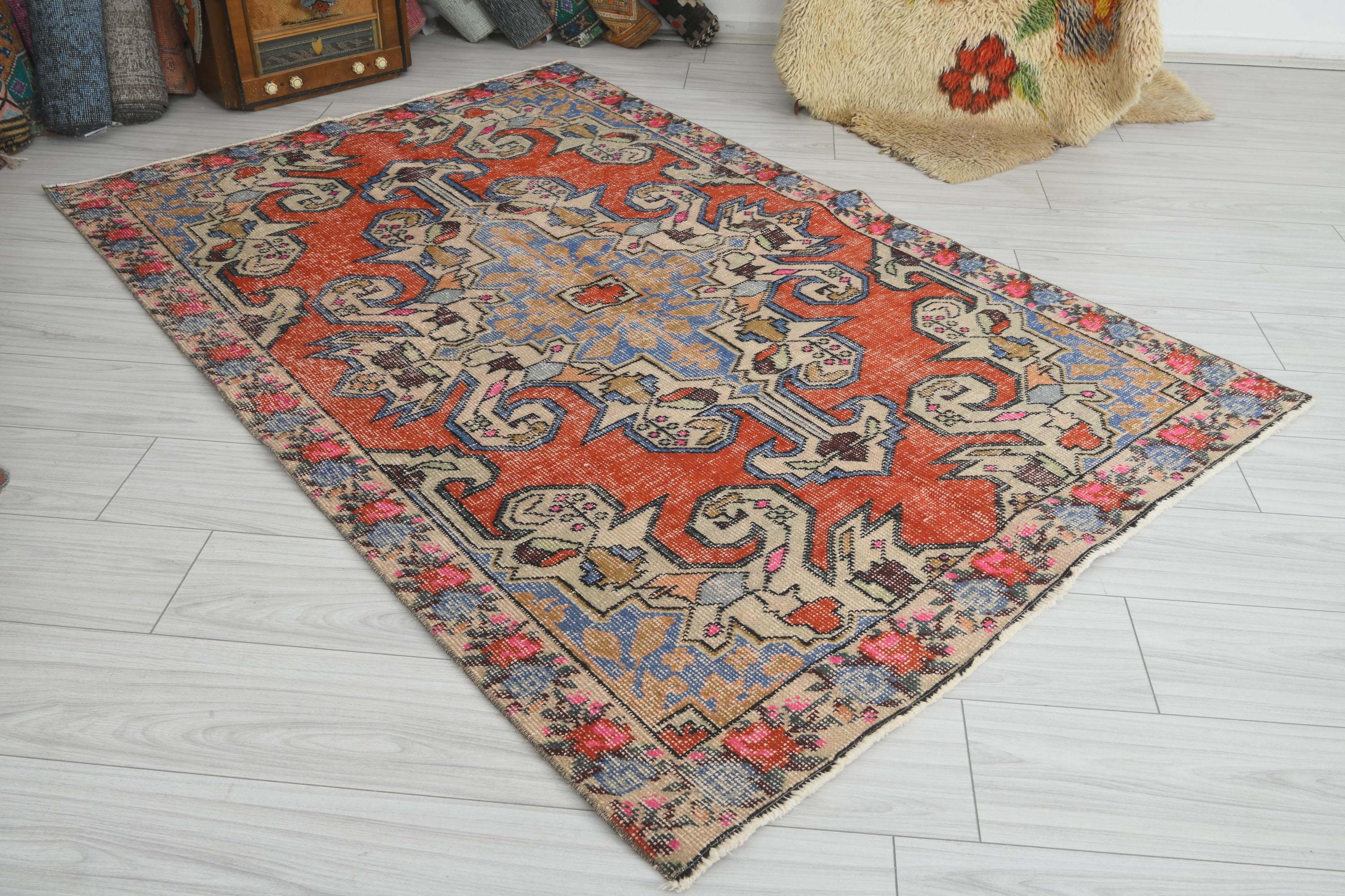 Vintage Rug 4x7 - Etsy