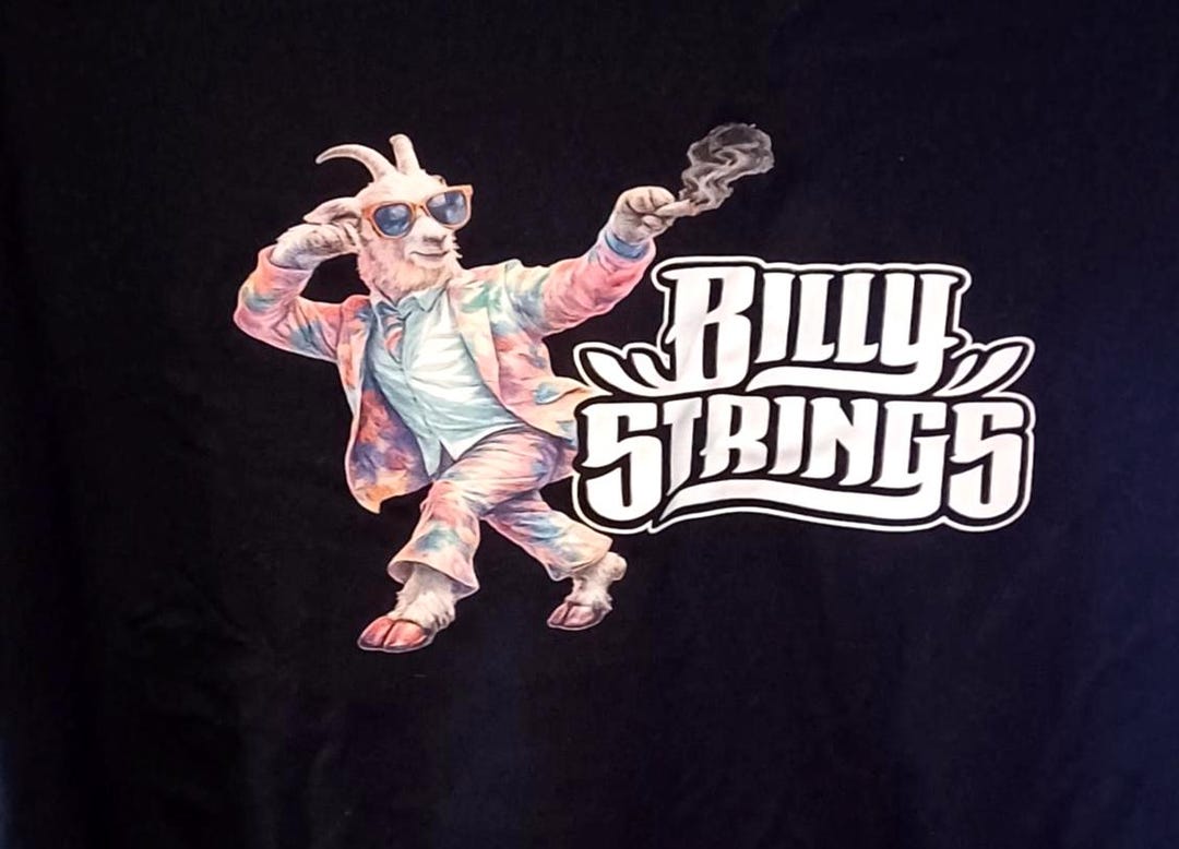 Billy Strings Goat Graphic Tee | Psychedelic Jamgrass Fan Shirt ...