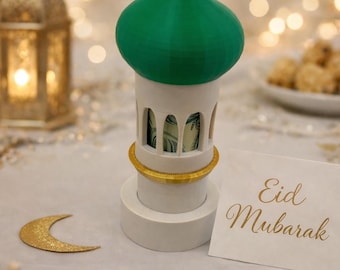Eid Cash Gift Minaret | Eidi Money Holder Inspired by Masjid-Al-Nabawi | Islamic Eid Gift for Kids