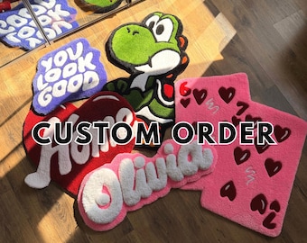 Dywan pikowany na zamówienie, spersonalizowany dywan pikowany, ręcznie robiony dywan, spersonalizowane prezenty