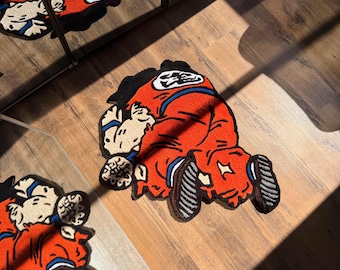 Handmade Tufted Anime Character Rug, Fluffy Cartoon Style Carpet, Bedroom Decor