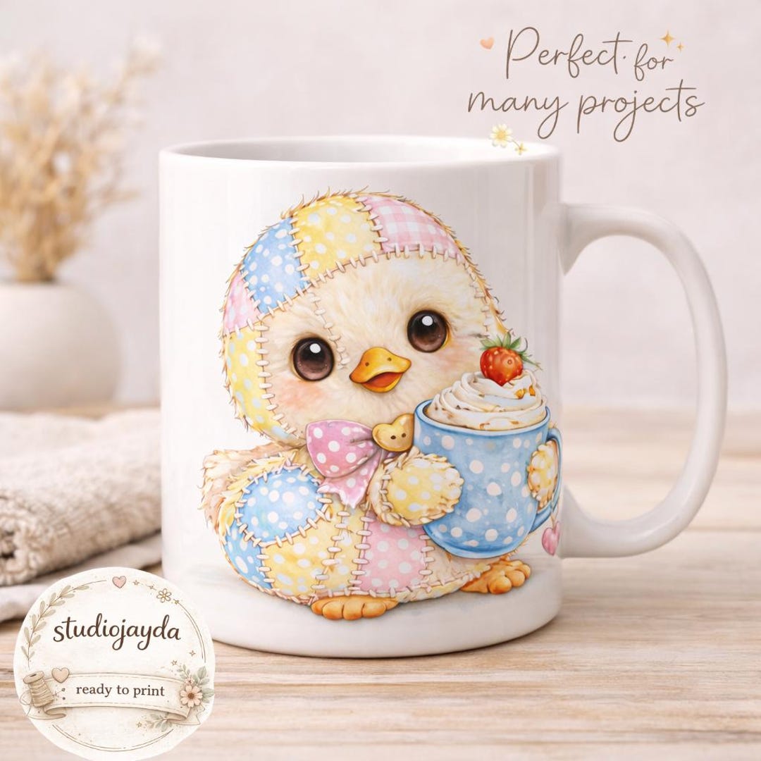 Patchwork Chick PNG Sublimation, Chicken Clipart PNG, Farm Animal PNG ...