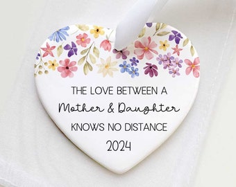 First Mother's Day Gift - Personalized New Mother Gift - New Mom Ceramic Heart Ornament - Best Mom Ever Keepsake - New Mother Ceramic Heart