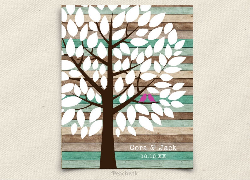 75 guest sign in Wedding Guest Book Alternative Guest Book Alternative Art Peachwik Printable Personalized PDF Wishwik Wedding Tree