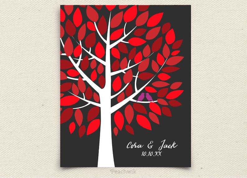 75 guest sign in Wedding Guest Book Alternative Guest Book Alternative Art Peachwik Printable Personalized PDF Wishwik Wedding Tree