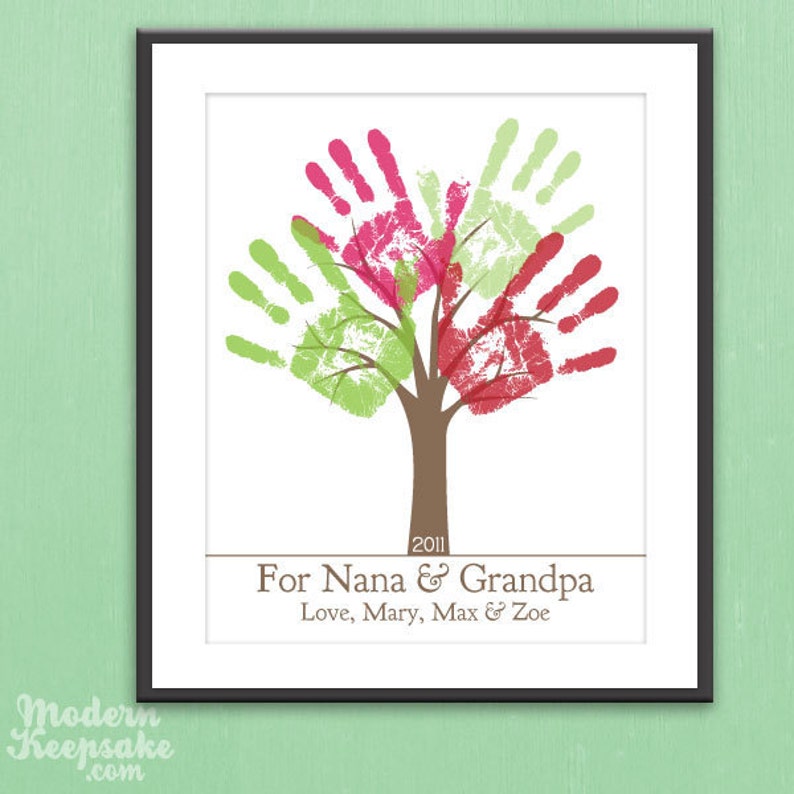 Grandparents Holiday Gift DIY Personalized Child's Etsy