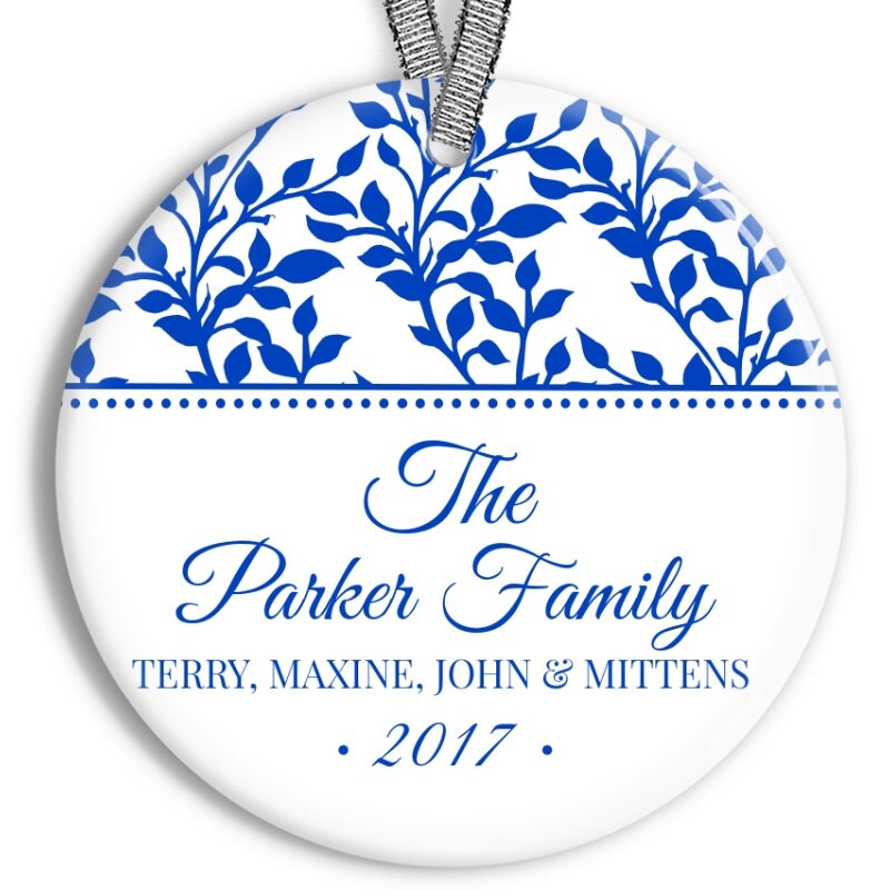 Personalized Christmas Ornament Ivy Family Christmas Etsy