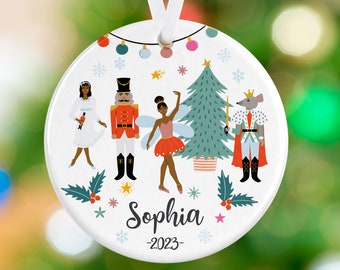 Nutcracker Ornament - Personalized Name Christmas Ornament - Nutcracker Ballet Ornament - Personalized Sugar Plum Fairy, Mouse King Ornament