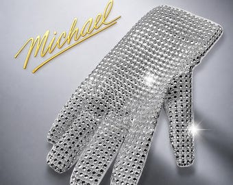 Michael Jackson Tribute Strass Handschuh für Kinder
