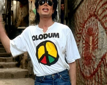 Michael Jackson OLODUM Peace Music Cotton T-Shirt – Y2k Style Tee