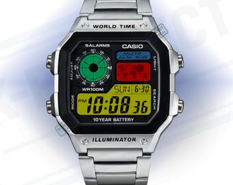 Casio AE-1200 Casino Royale “SuperNintendo Edition” | Reloj Retro Custom | Mod Gaming SNES | Edición Limitada | KProjectLab