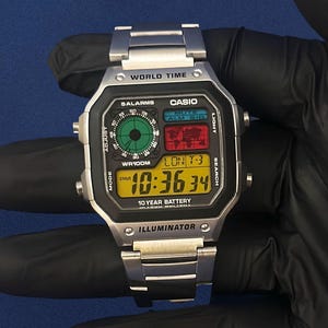 Casio AE-1200 Casino Royale “Super Nintendo Edition” | Retro Specialklocka | SNES-spelmodifiering | Begränsad upplaga | KProjectLab