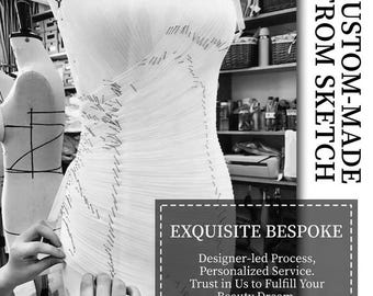 Custom Dress From Photo, Bespoke Clothing Design Service, Tailored Outfit
