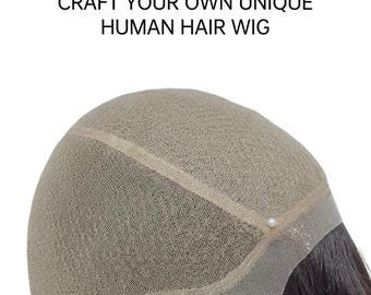 Custom Full Lace Human Hair Wig: Hand-Tied Remy, Natural Scalp, Lightweight Breathable