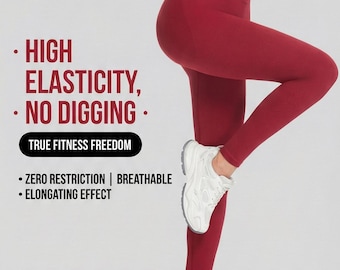 High Waisted Yoga Pants for Women | Tummy Control Leggings | Butt Lift Workout Pants | Stretchy Gym Fitness Leggings