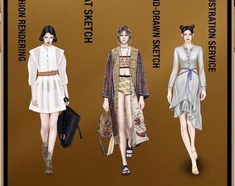 Custom Fashion Design Service, Tech Pack, CLO3D Mockup, Apparel Development