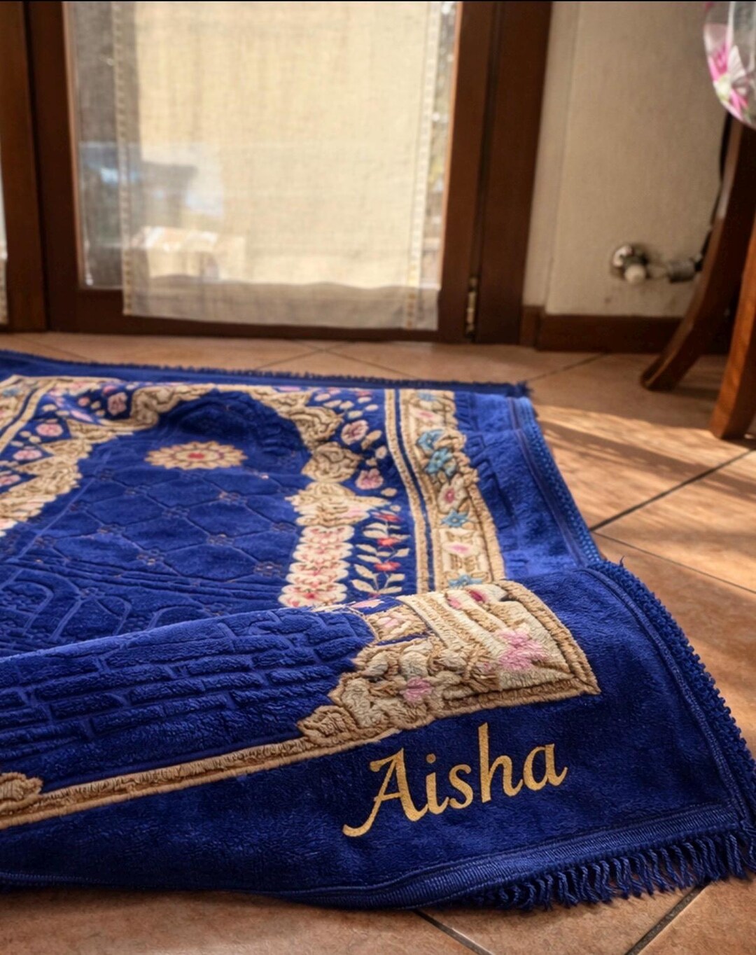 Personalized Kids Prayer Rug – Custom Name Muslim Prayer Mat for ...