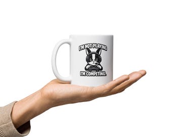 Tazza I'm Not Playing I'm Competing, Tazza Gamer Divertente, Regalo Esports, Tazza Nerd Competitivo, Regalo Ragazzo Gamer, 11oz 15oz