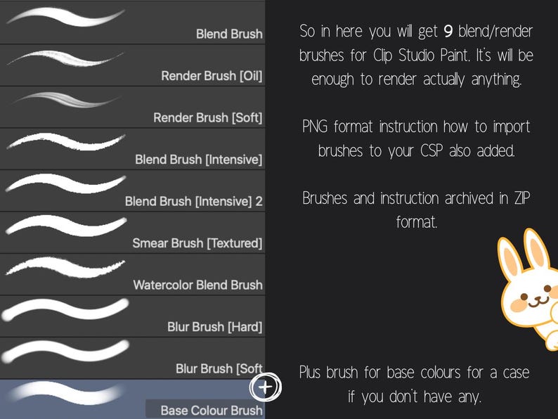 Blend & Render Brushes for Clip Studio Paint | Digital Painting Brush ...
