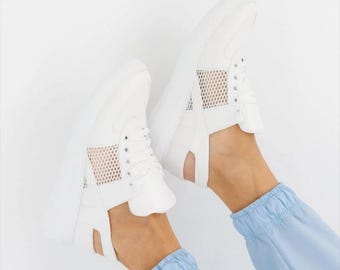 Scarpe da ginnastica comode da donna, scarpe da medico, scarpe professionali per infermieristica, medicina, studio, ospedale, laboratorio, farmacia, cucina, ristorazione, bellezza, vita quotidiana, tempo libero